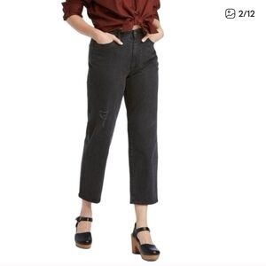 Target Universal Thread Women's Curvy Vintage Black Straight Leg Jeans
